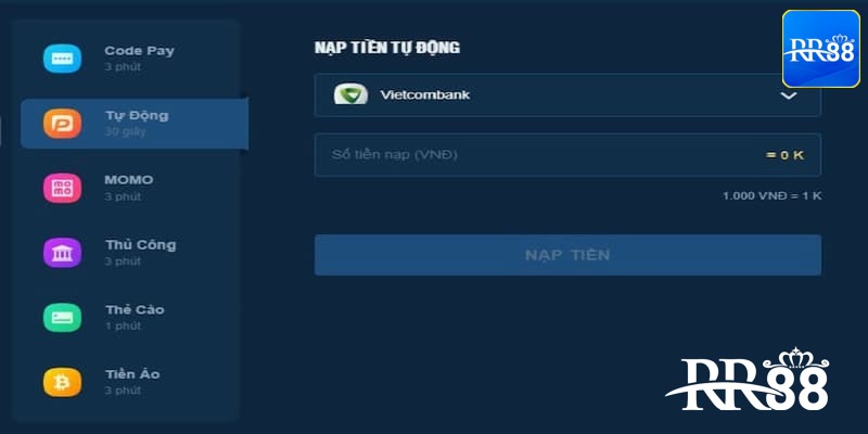 Điểm danh các lưu ý khi thực hiện nạp tiền RR88